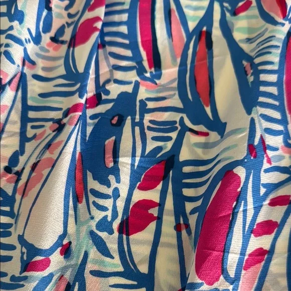 Lilly Pulitzer Elsa silk top red right return - Picture 4 of 4